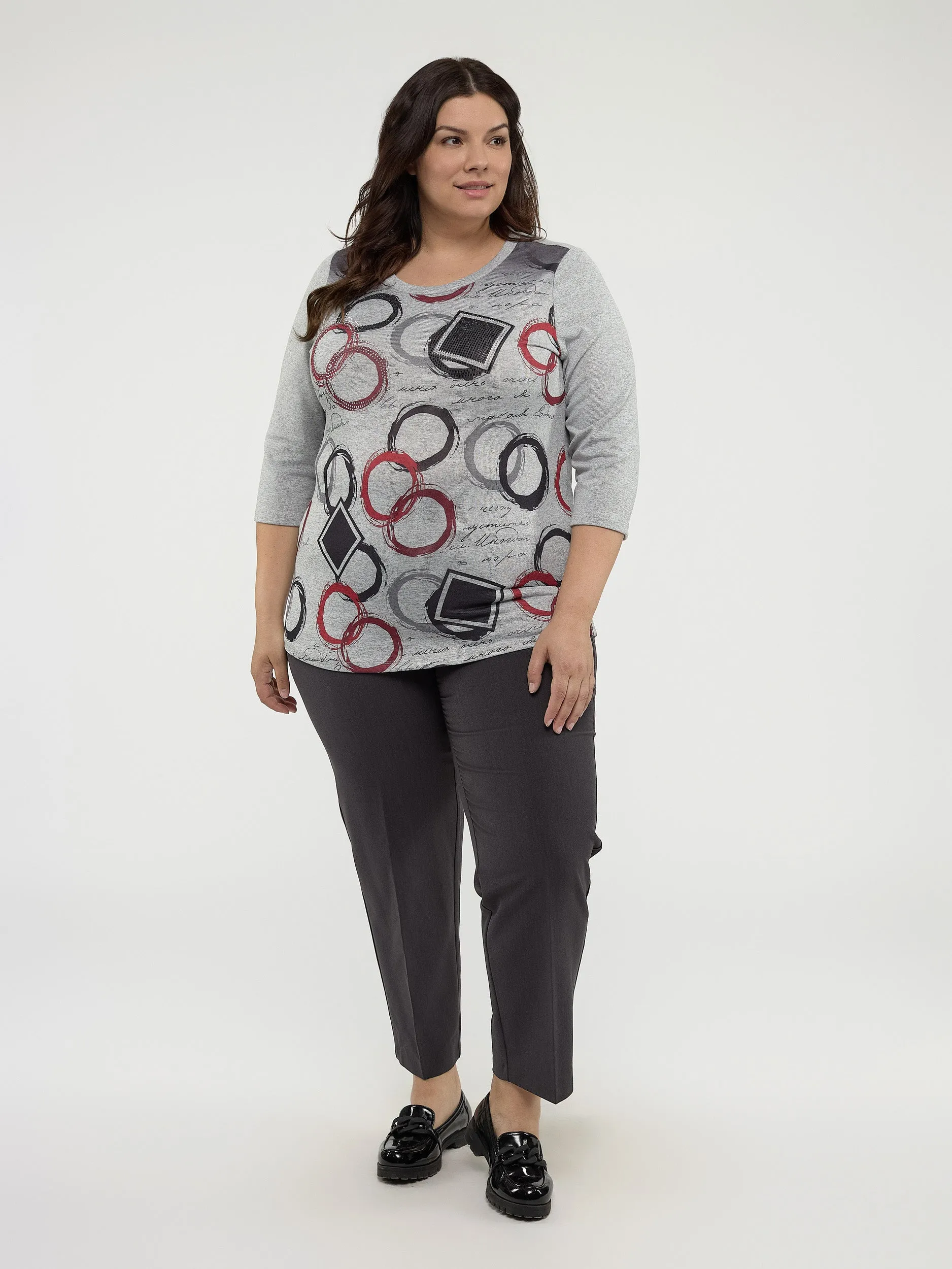 3/4-sleeve semi-fitted t-shirt sold by Claire France