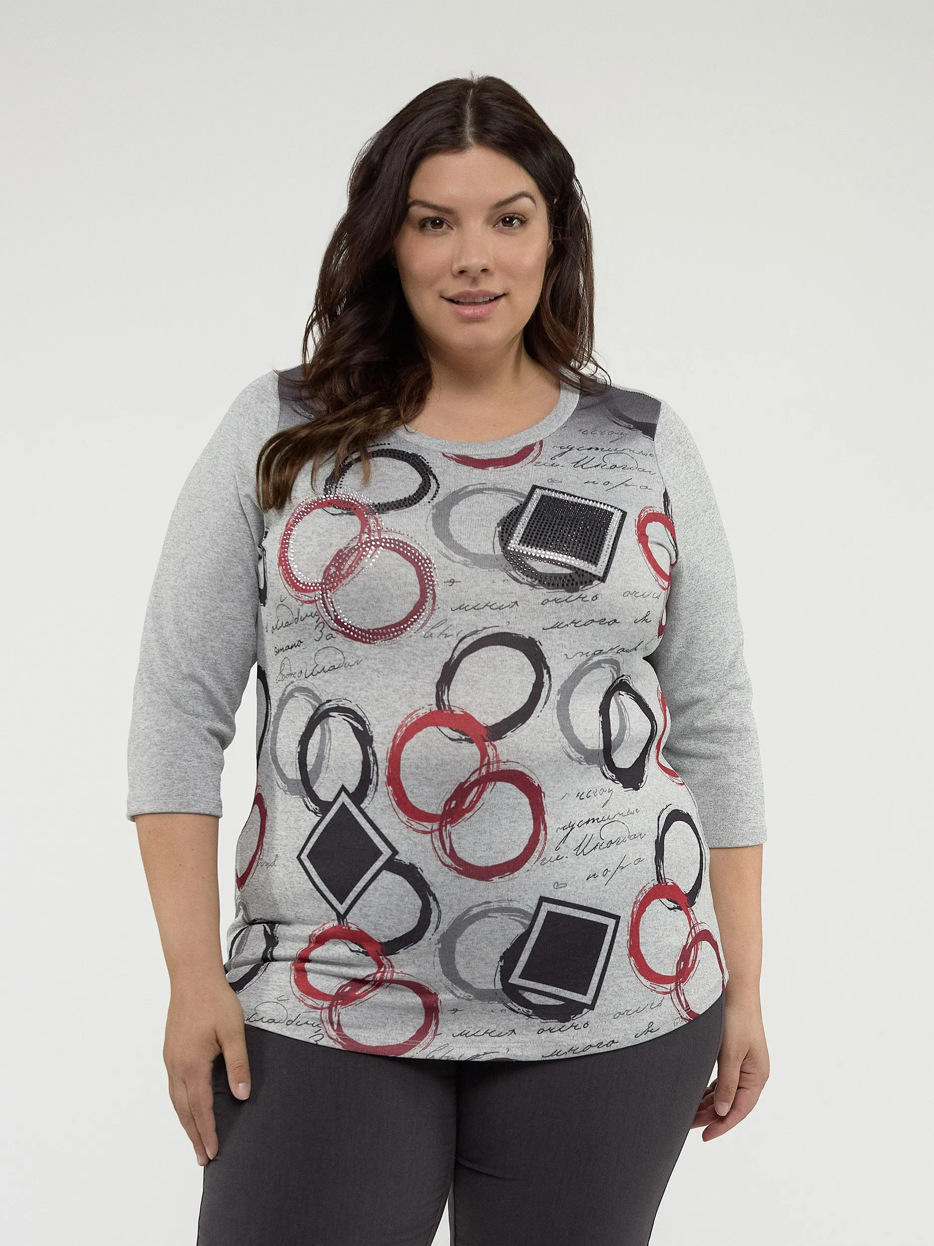 3/4-sleeve semi-fitted t-shirt sold by Claire France product image thumbnail 2