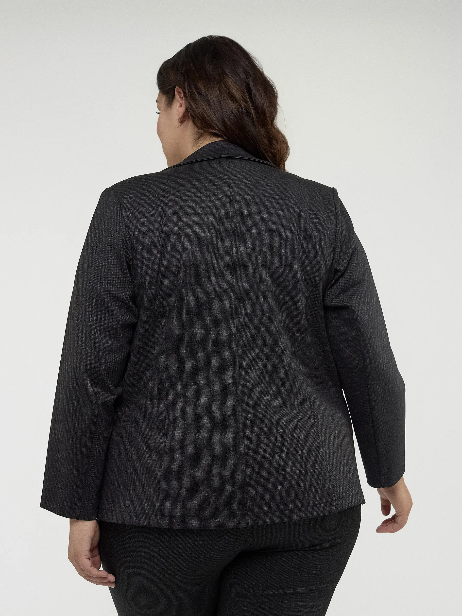 Long-sleeves knit semi-fitted vest sold by Claire France product image thumbnail 3