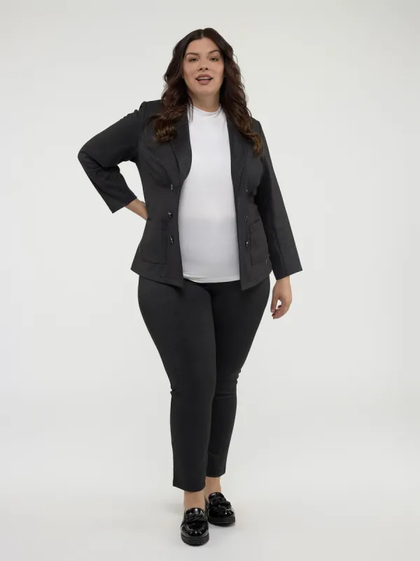 Long-sleeves knit semi-fitted vest sold by Claire France