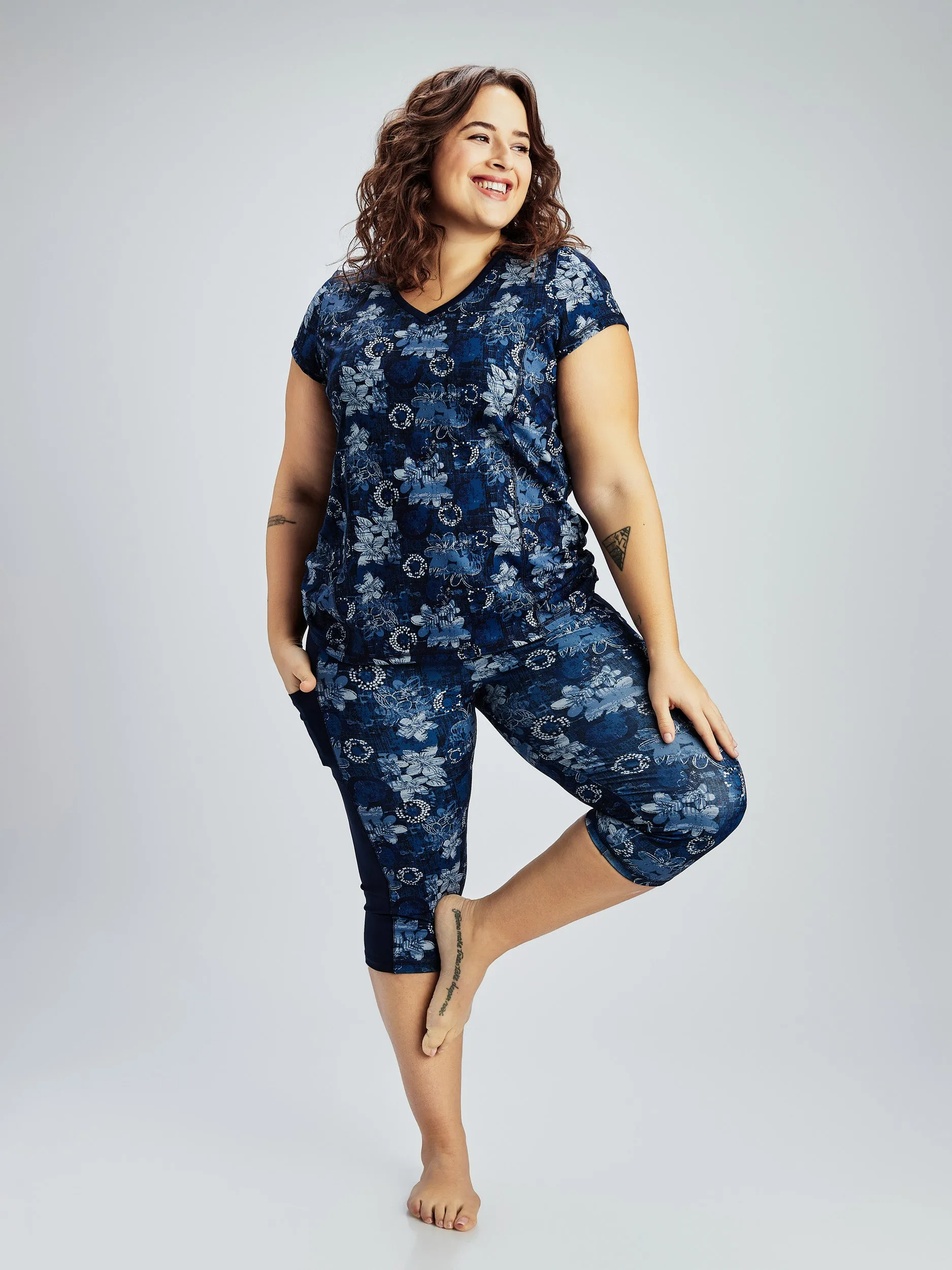 Yoga capri sold by Claire France