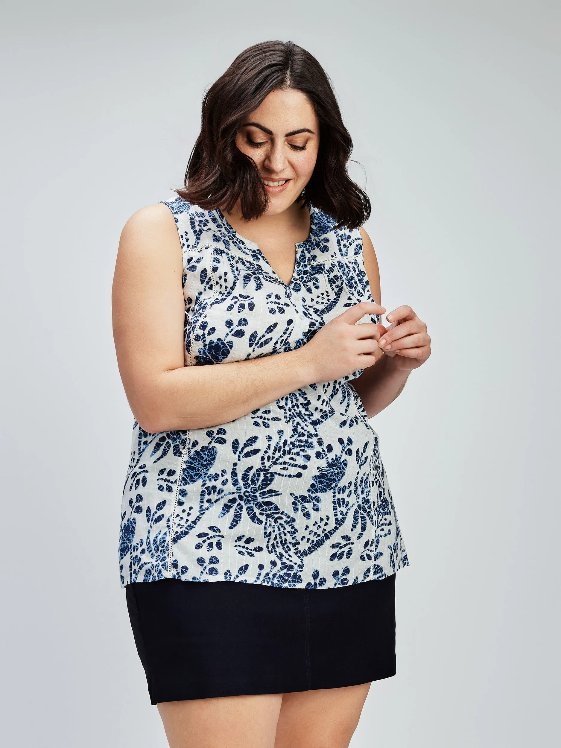 Flared tank top sold by Claire France product image thumbnail 3