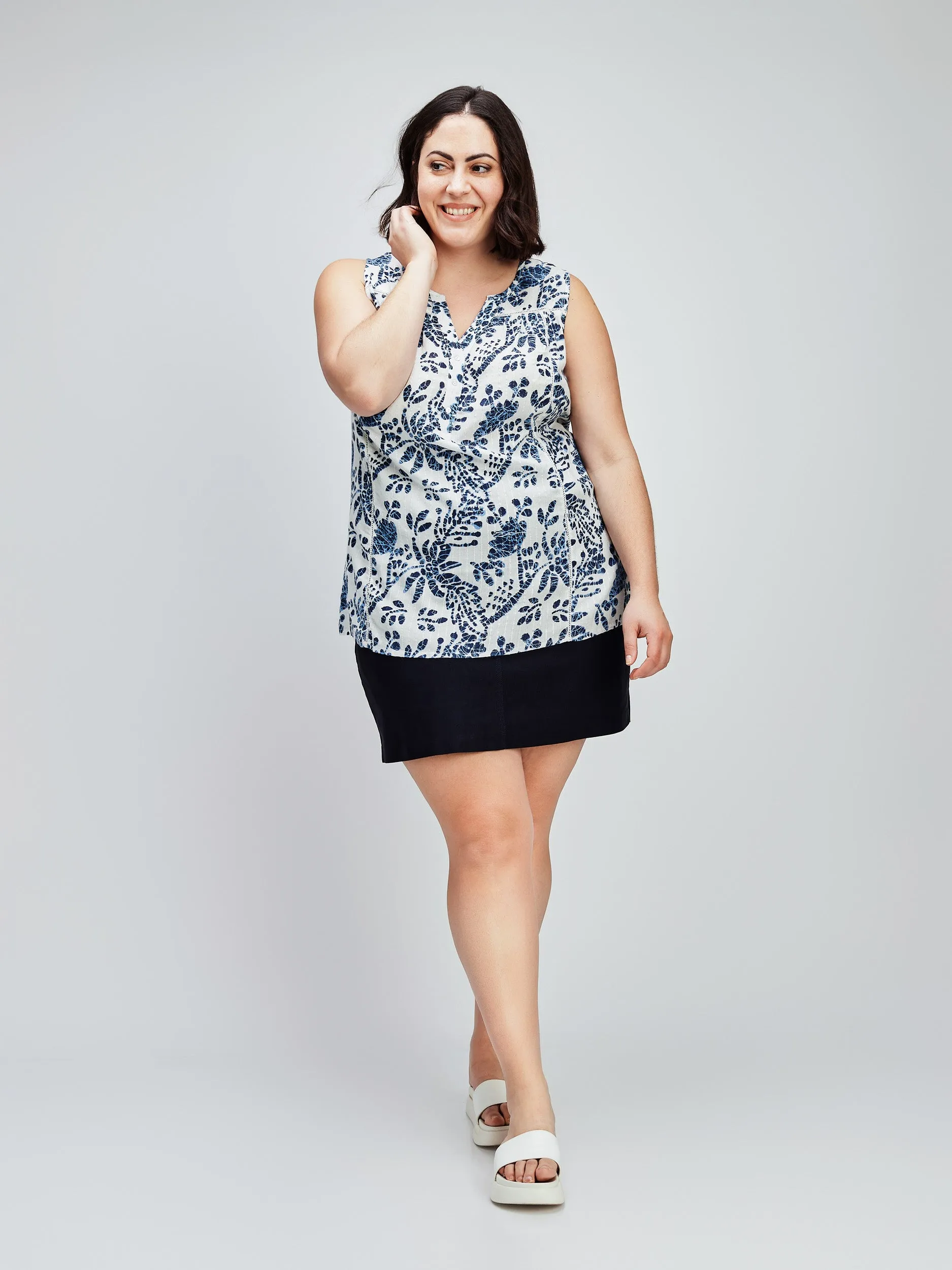 Flared tank top sold by Claire France product image thumbnail 2