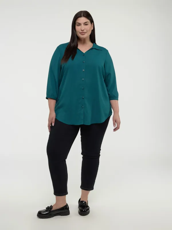 Narrow semi-fitted pull-on jean sold by Claire France