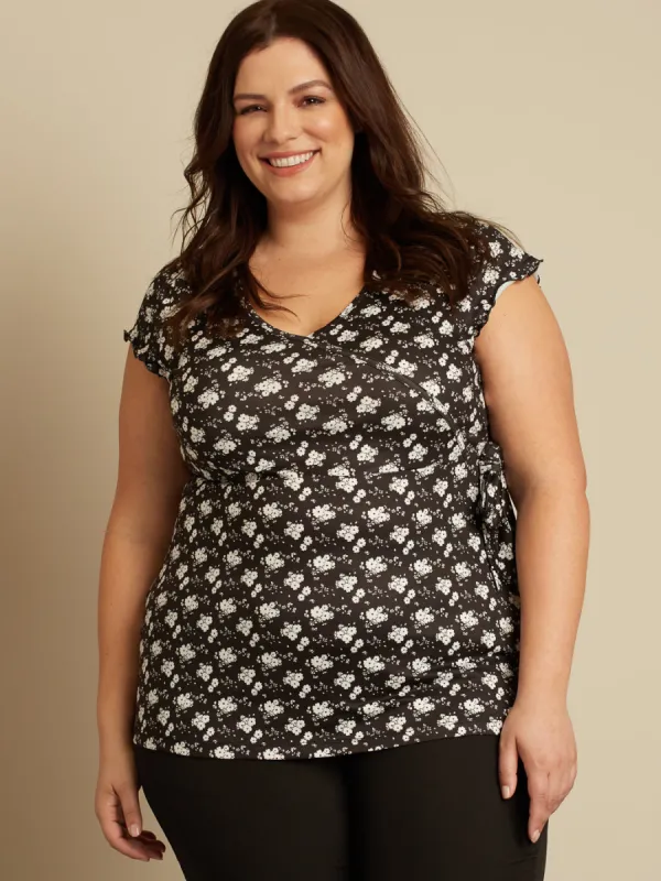 Short-sleeve flared t-shirt sold by Claire France