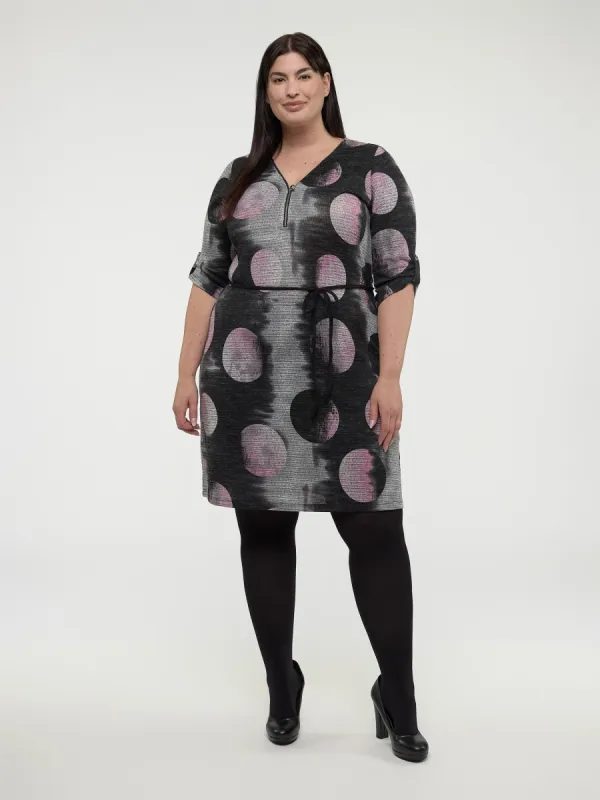 Flared midi knit dress sold by Claire France