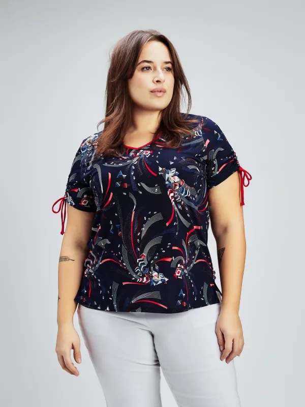 Short-sleeve semi-fitted t-shirt sold by Claire France