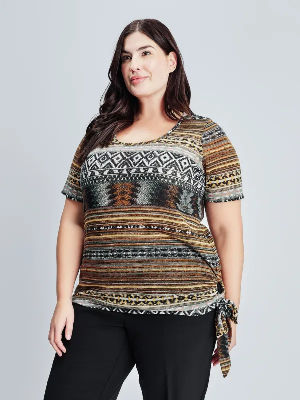 Short-sleeve semi-fitted t-shirt sold by Claire France