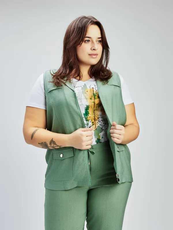 Sleeveless Jacket sold by Claire France