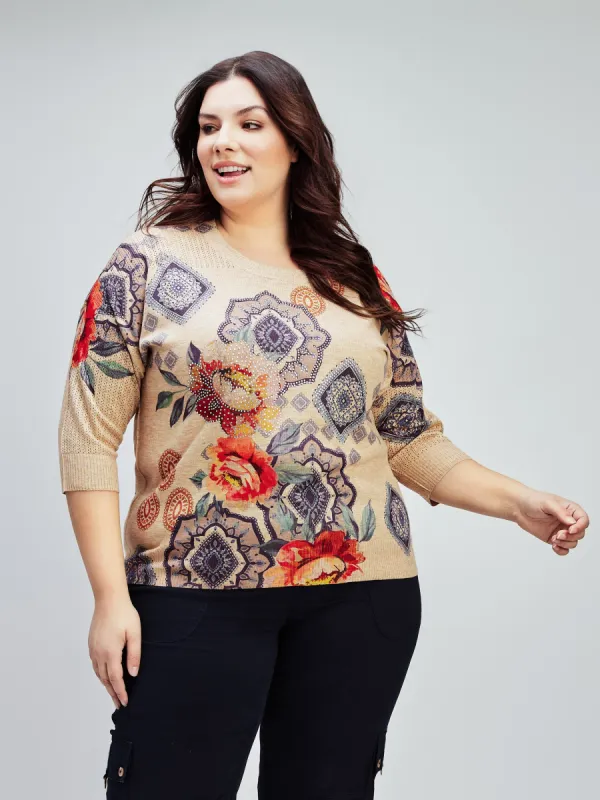 3/4 Sleeve pull sold by Claire France