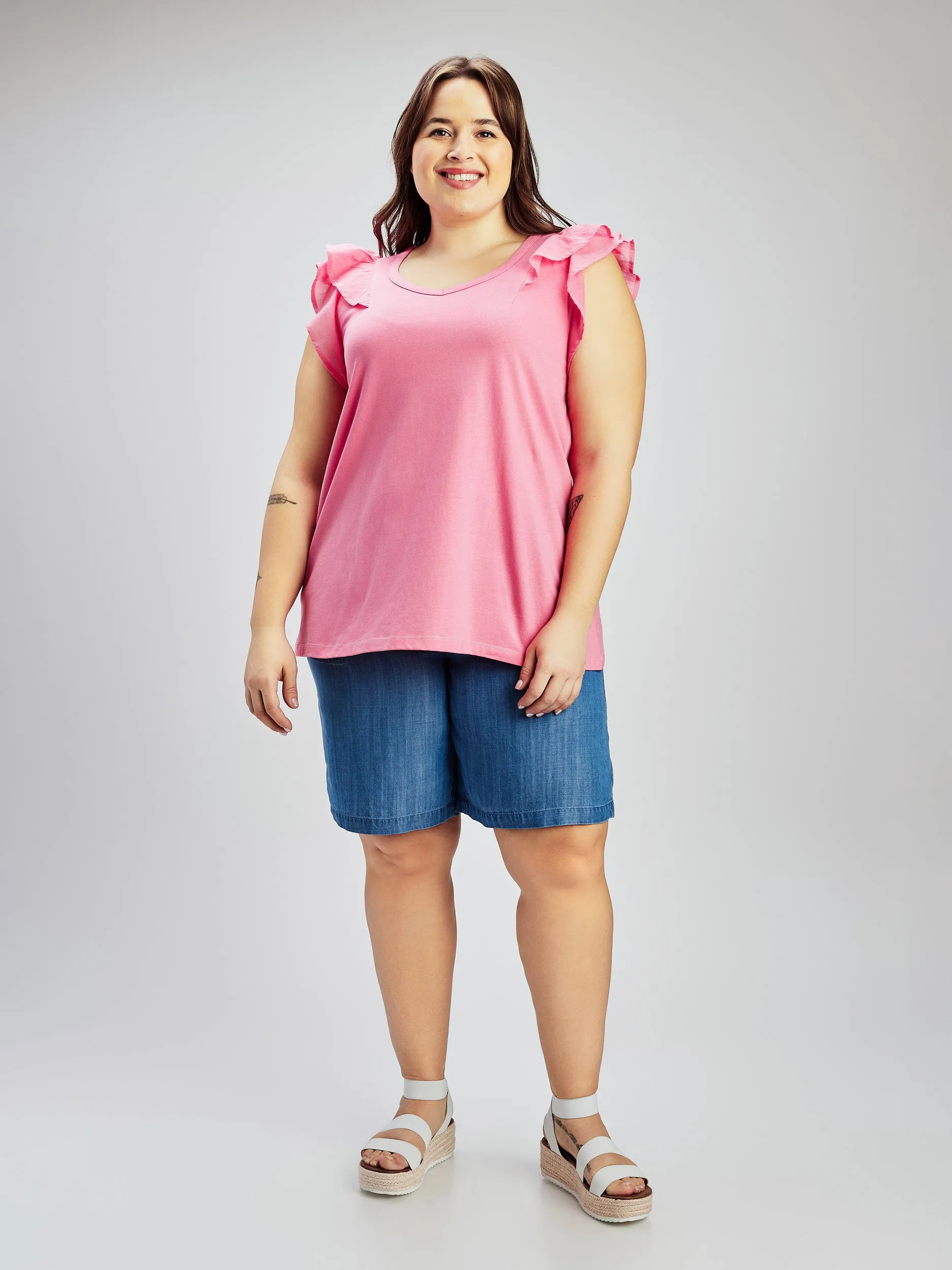 Short-sleeve flared tunic sold by Claire France product image thumbnail 5