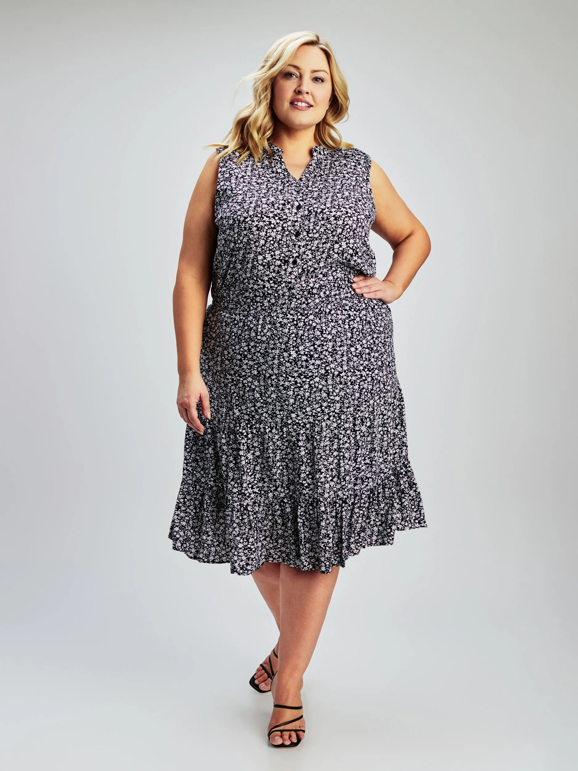 Midi flared skirt sold by Claire France