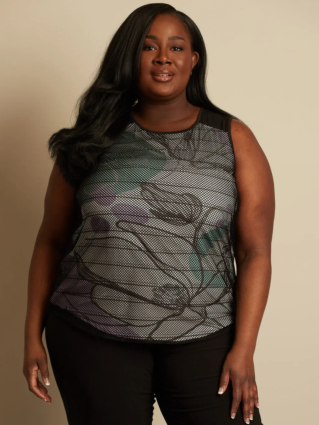 Flared tank top sold by Claire France