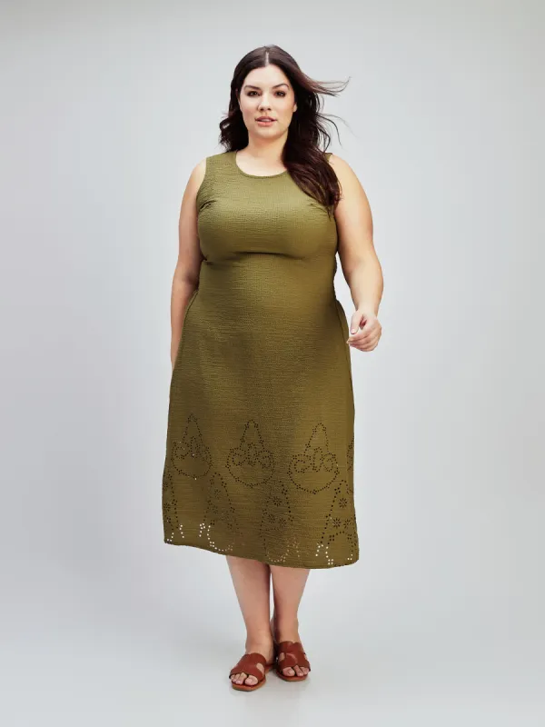 Sleeveless dress sold by Claire France