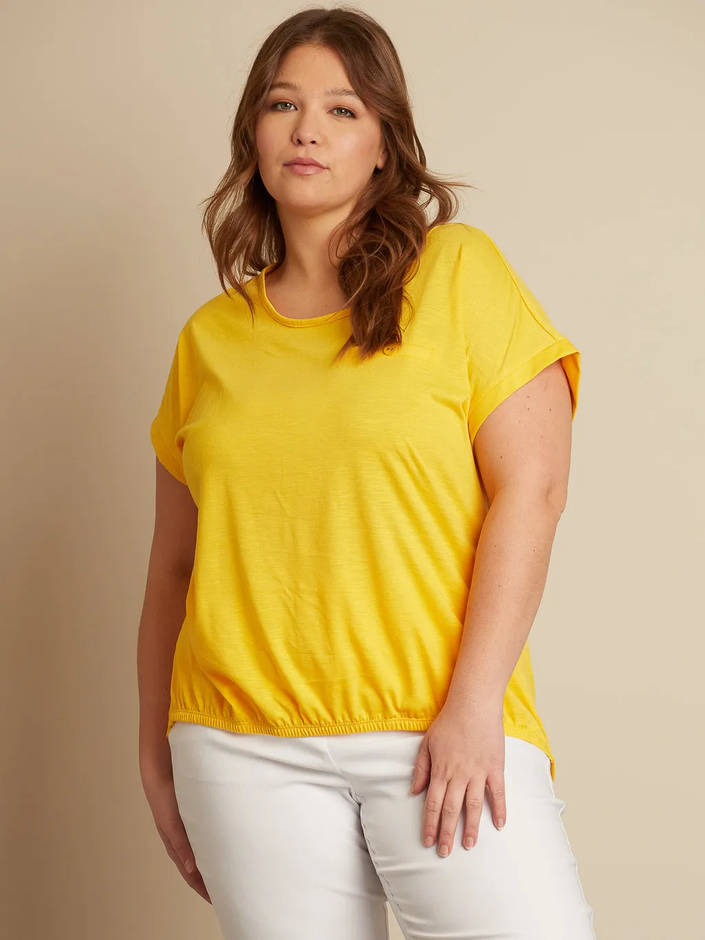 Loose t-shirt with elastic hem sold by Claire France product image thumbnail 3