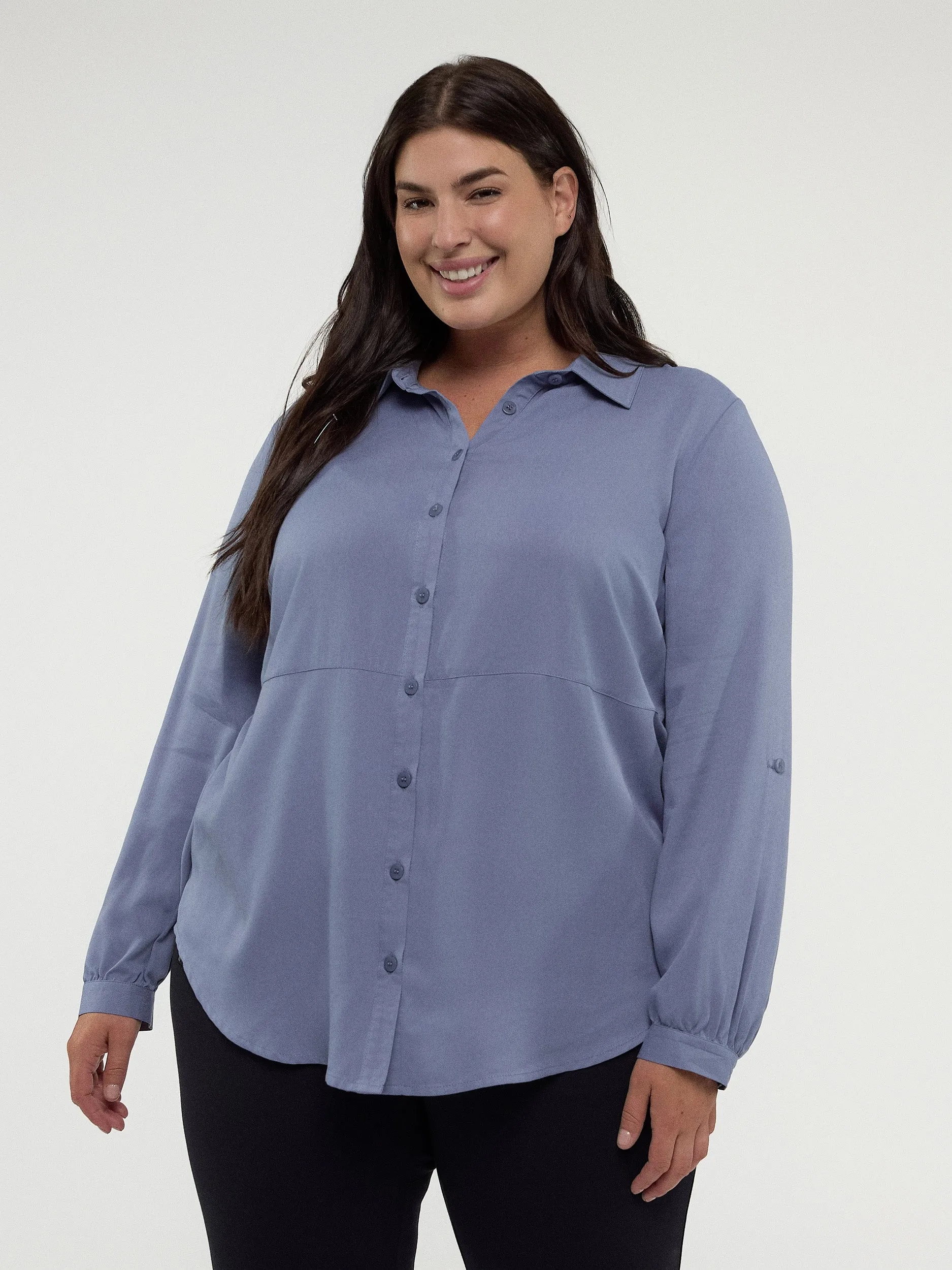 Long-sleeve tunic with buttons sold by Claire France product image thumbnail 2