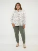 Long-sleeve semi-fitted blouse with buttons sold by Claire France