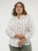 Long-sleeve semi-fitted blouse with buttons sold by Claire France