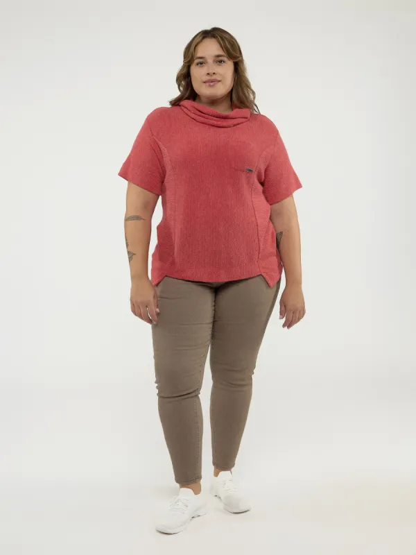 3/4-sleeve loose tunic sold by Claire France