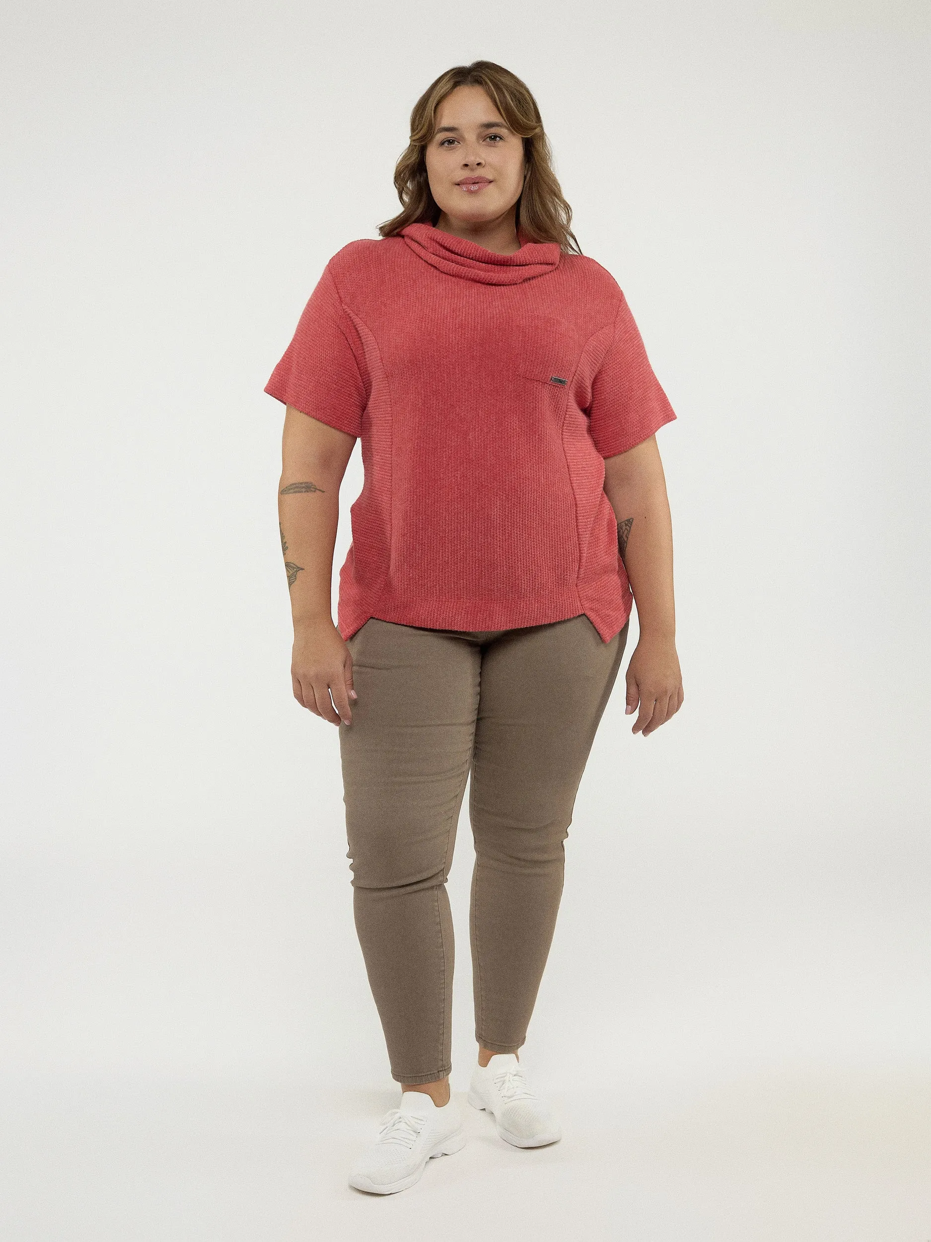 3/4-sleeve loose tunic sold by Claire France