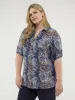 3/4-sleeve semi-fitted blouse with buttons sold by Claire France