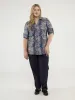 3/4-sleeve semi-fitted blouse with buttons sold by Claire France