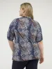 3/4-sleeve semi-fitted blouse with buttons sold by Claire France