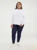 Long-sleeve semi-fitted pullover sweater sold by Claire France
