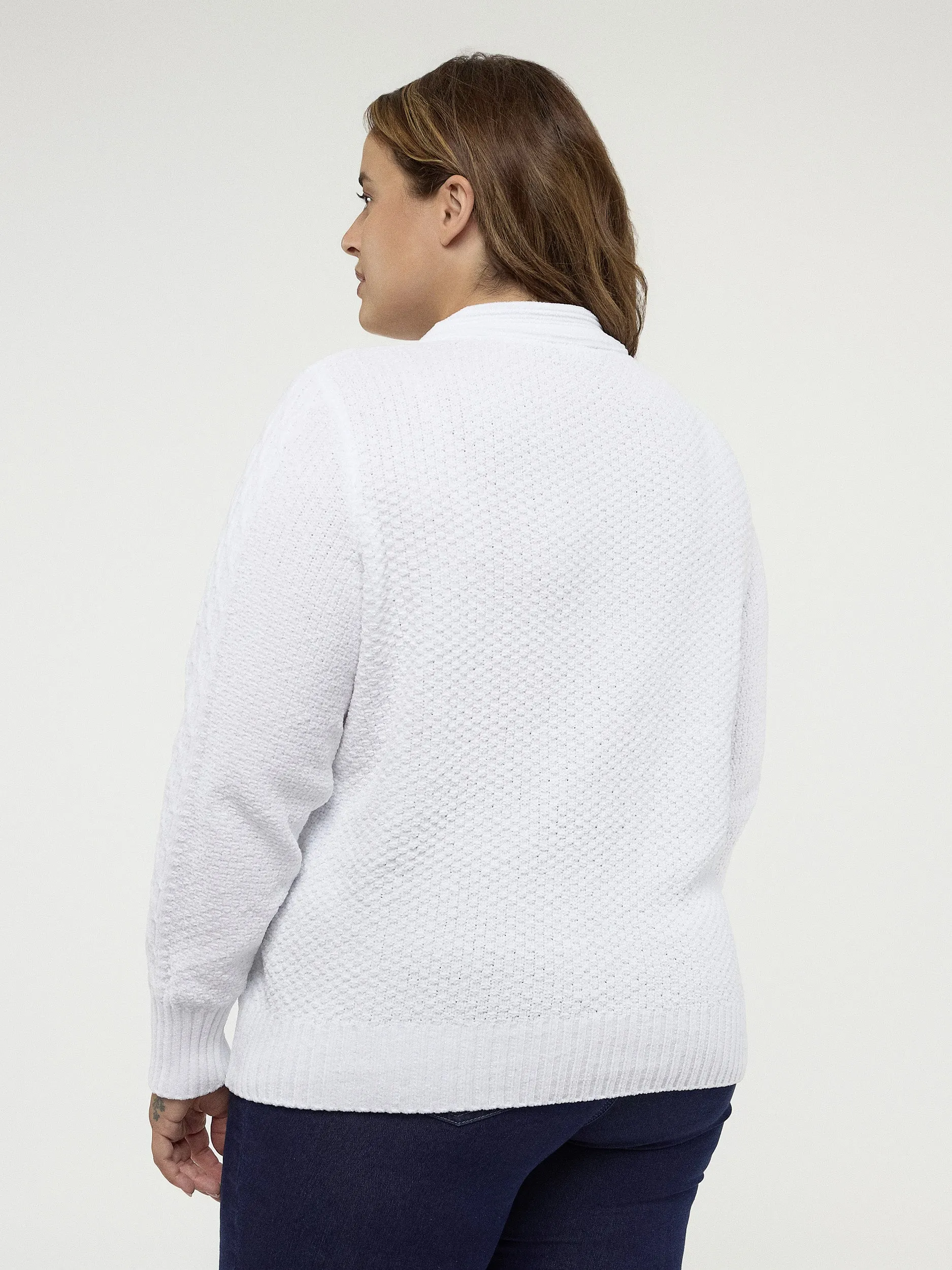 Long-sleeve semi-fitted pullover sweater sold by Claire France product image thumbnail 3