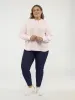 Long-sleeve semi-fitted pullover sweater sold by Claire France