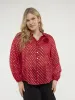 Long-sleeve semi-fitted blouse with buttons sold by Claire France