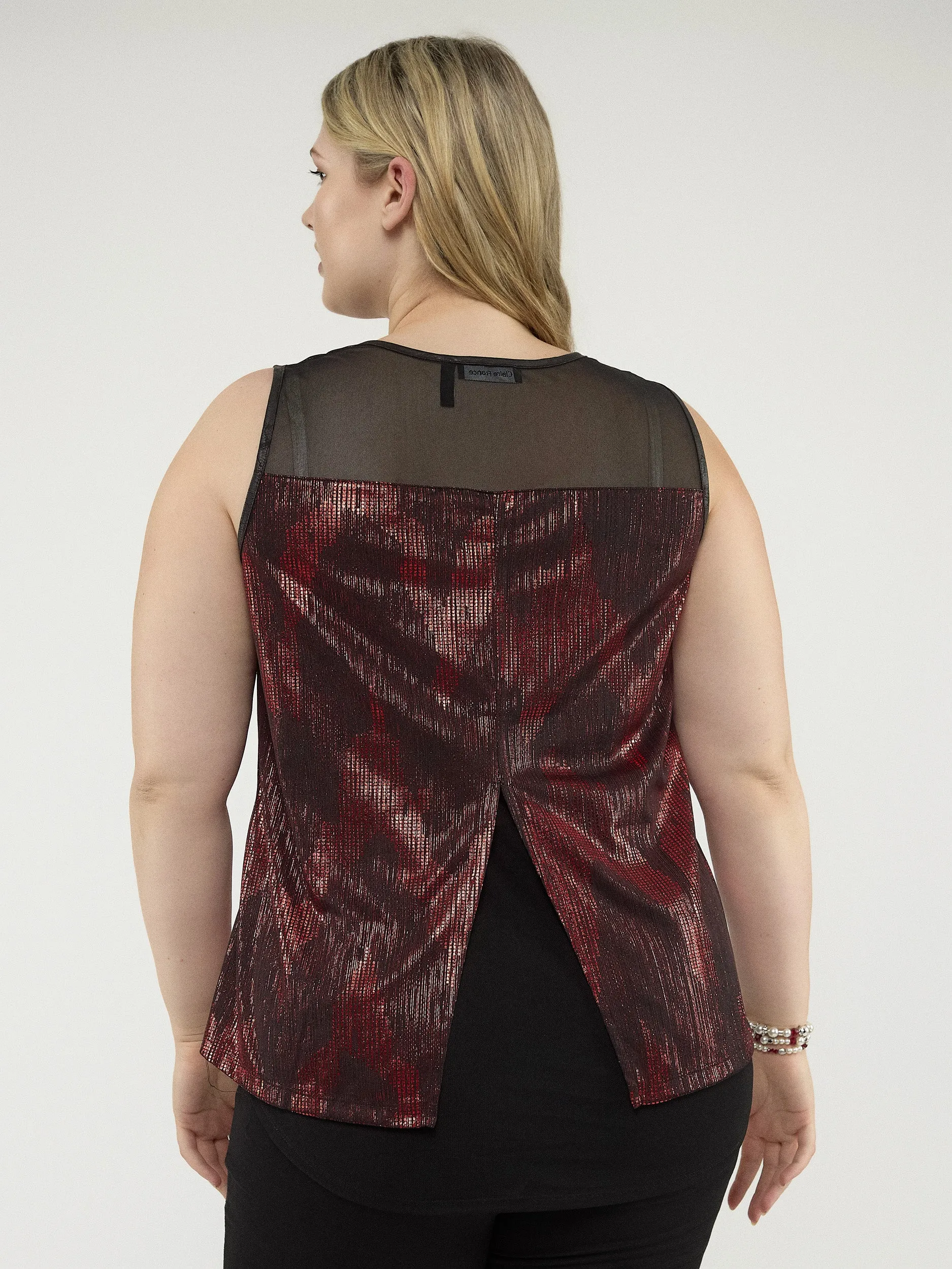 Flared tank top sold by Claire France product image thumbnail 3