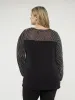 Long-sleeve semi-fitted knit tunic sold by Claire France