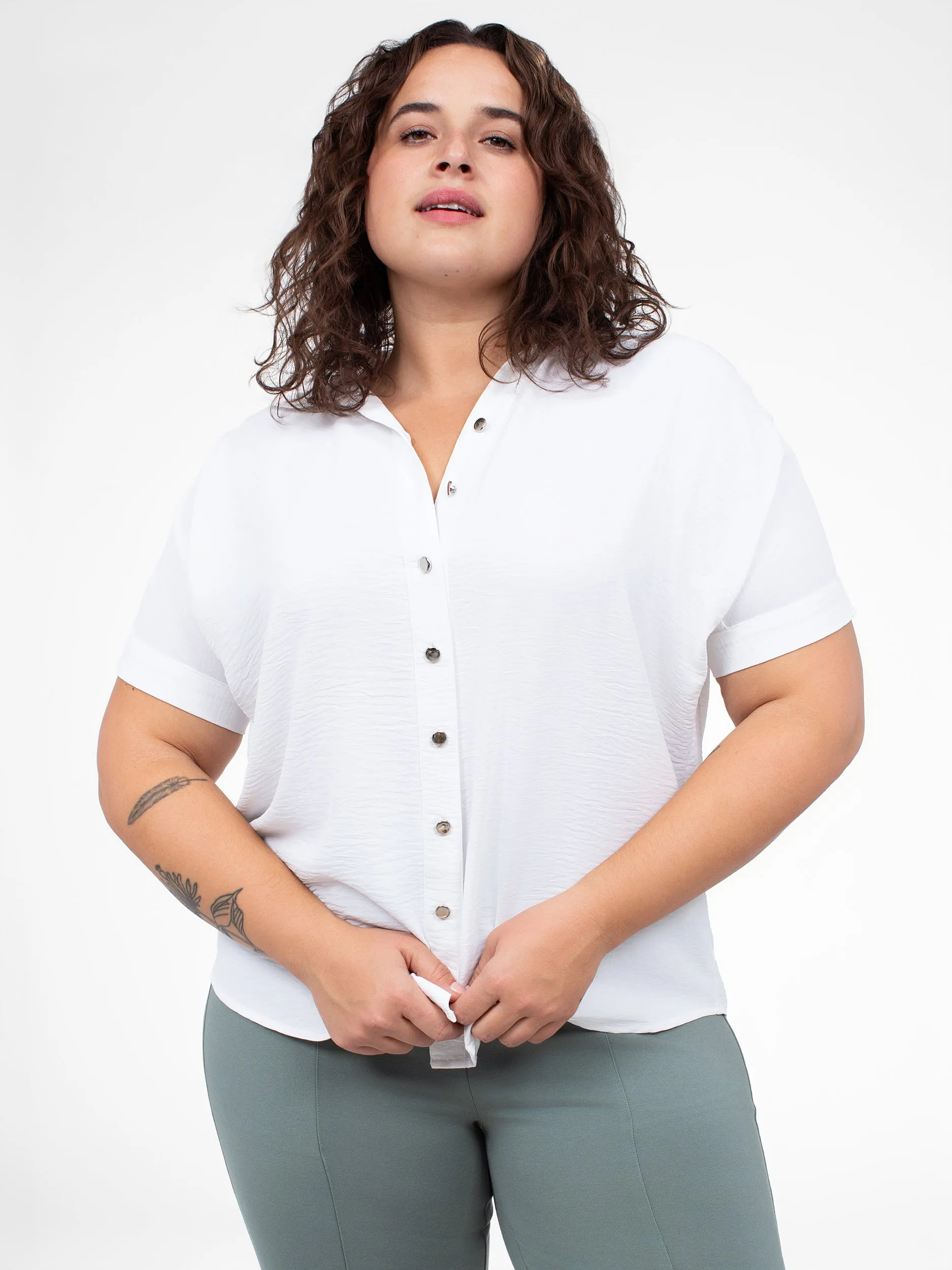 Short-sleeve loose blouse sold by Claire France product image thumbnail 2