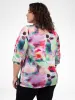 3/4-sleeve semi-fitted blouse with buttons sold by Claire France