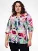 3/4-sleeve semi-fitted blouse with buttons sold by Claire France
