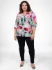 3/4-sleeve semi-fitted blouse with buttons sold by Claire France