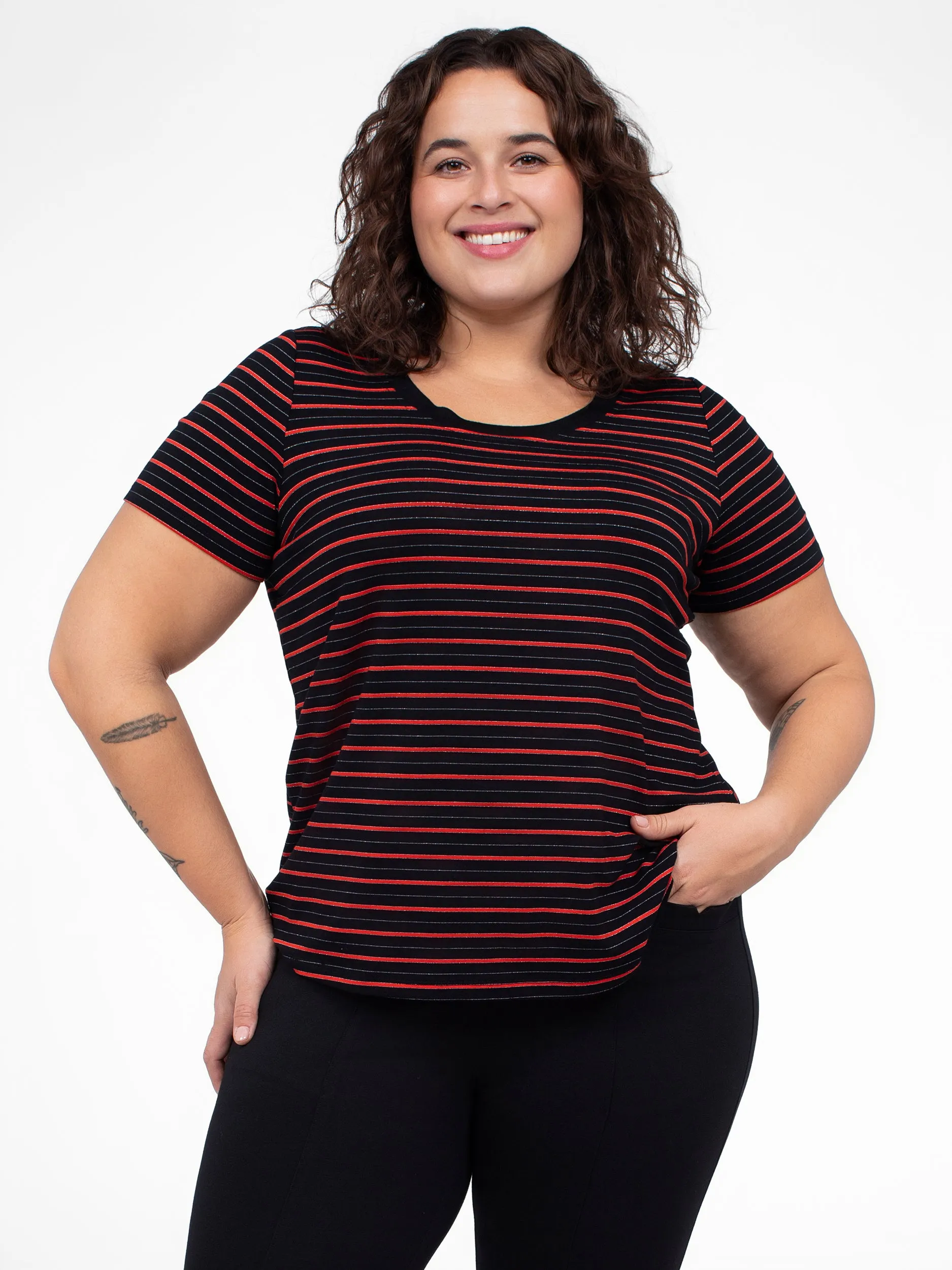 Short-sleeve semi-fitted t-shirt sold by Claire France product image thumbnail 2