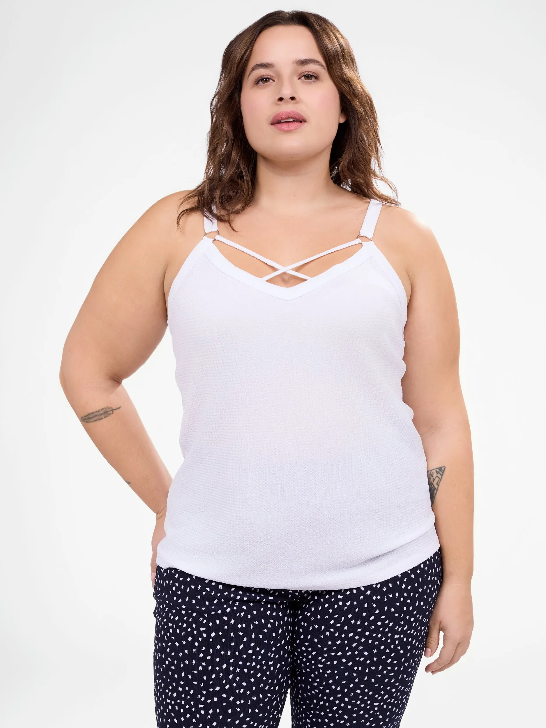 Semi-fitted tank top sold by Claire France product image thumbnail 2