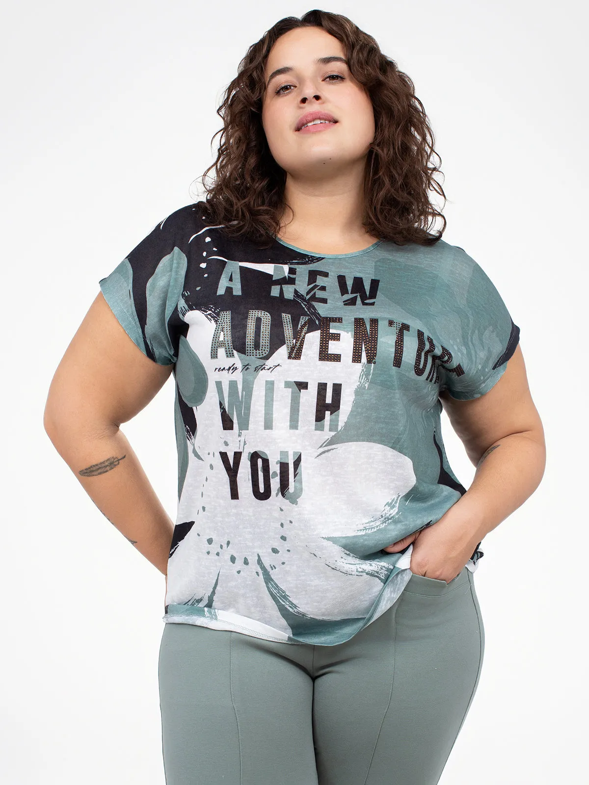 Loose short-sleeve t-shirt sold by Claire France product image thumbnail 2