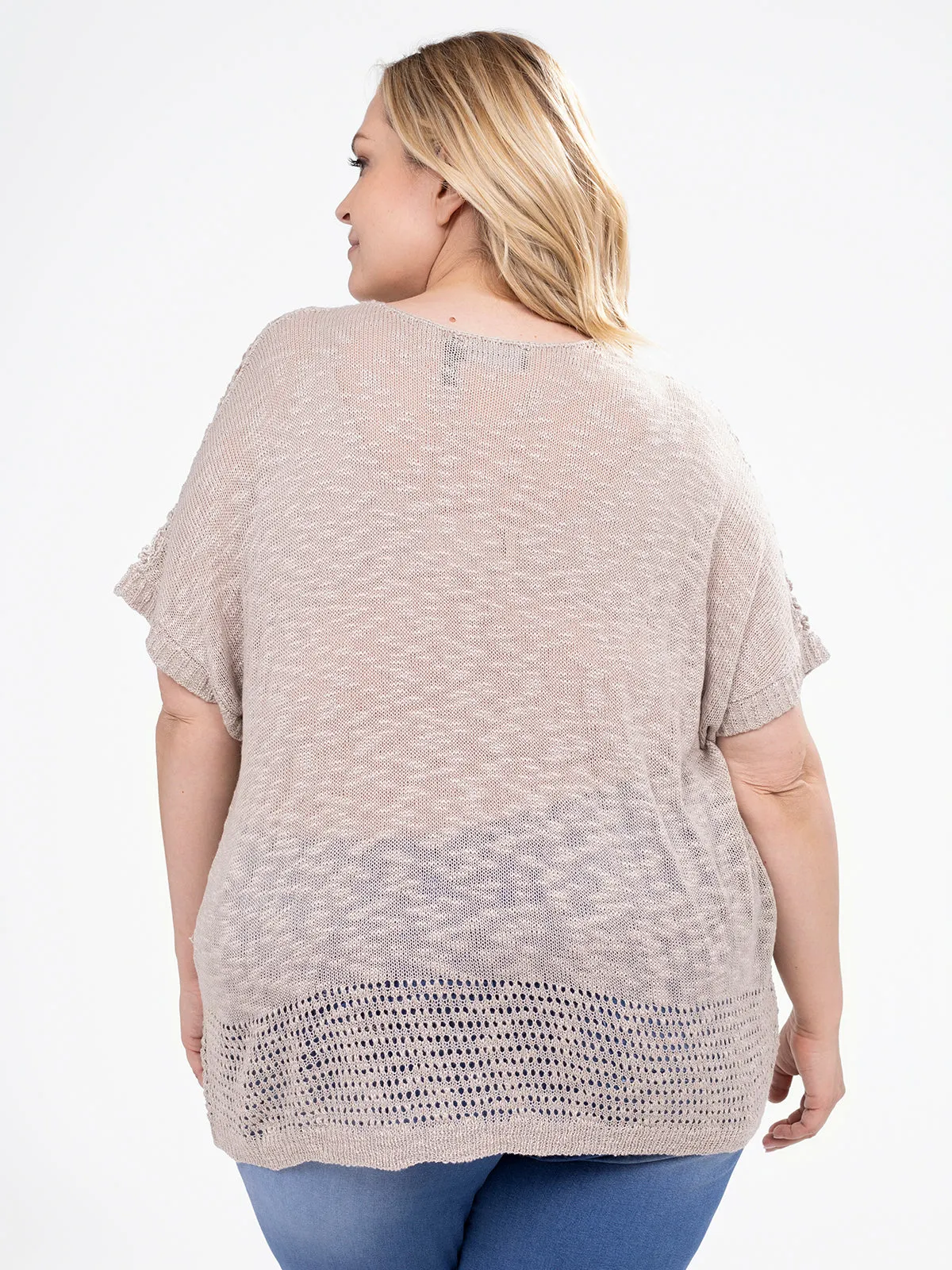 Short-sleeve loose pullover sweater sold by Claire France product image thumbnail 4