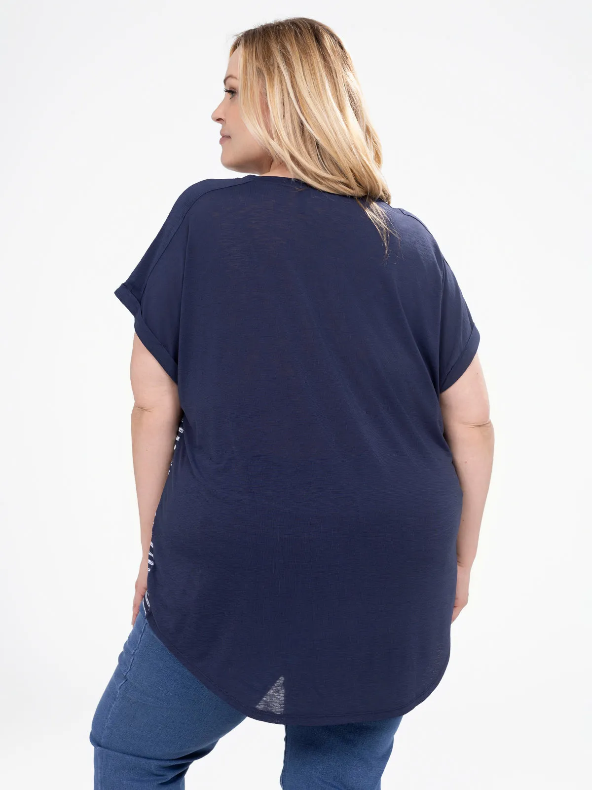 Short-sleeve loose tunic sold by Claire France product image thumbnail 3