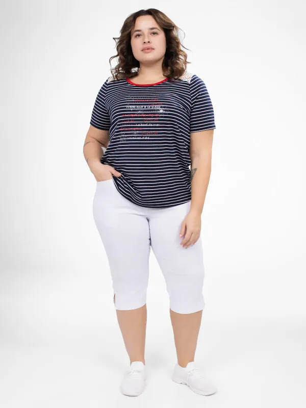 Short-sleeve semi-fitted t-shirt sold by Claire France