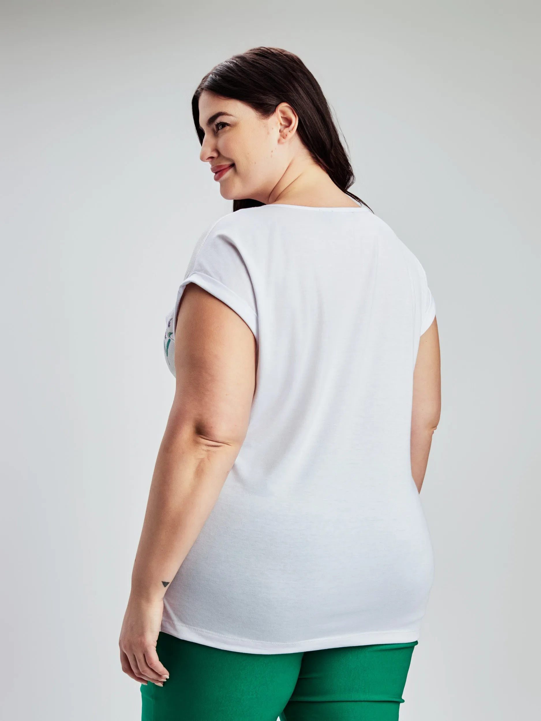 Short-sleeve loose tunic sold by Claire France product image thumbnail 3