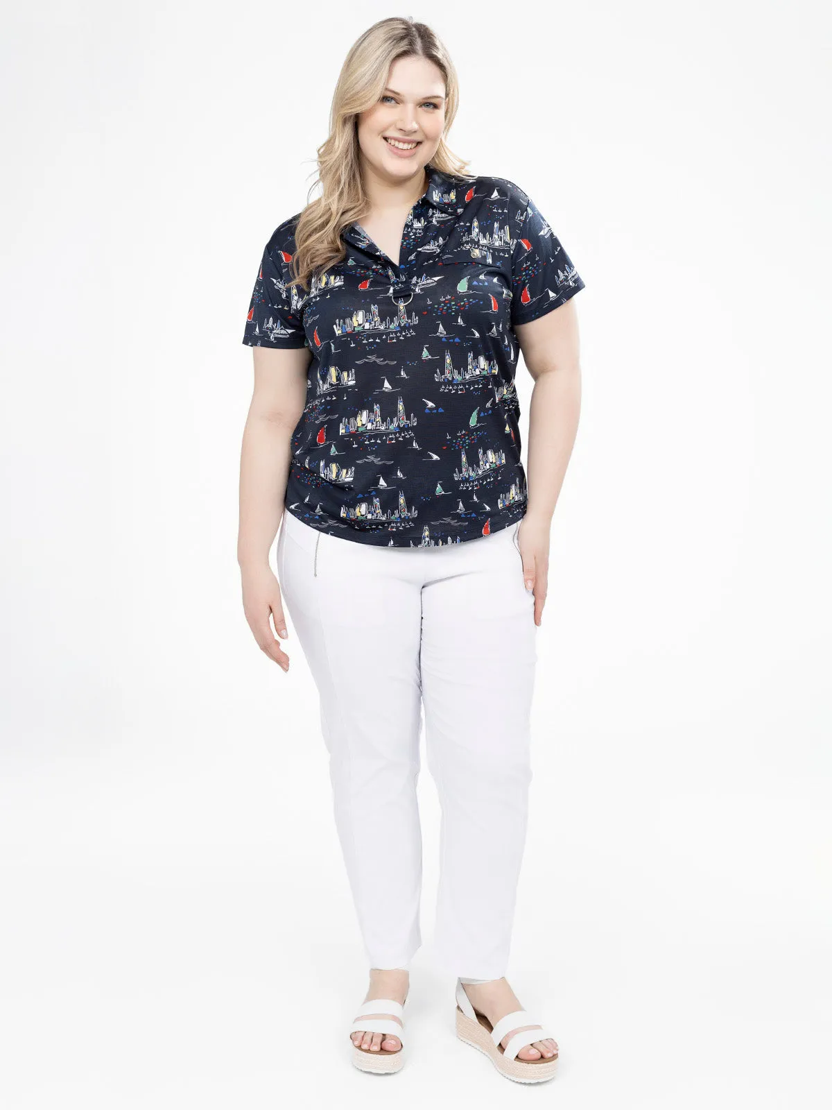 Straight fitted pull-on pant - Petite sold by Claire France product image thumbnail 4