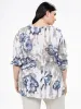 3/4-sleeve semi-fitted blouse sold by Claire France