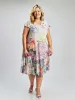 Flared midi knit dress sold by Claire France