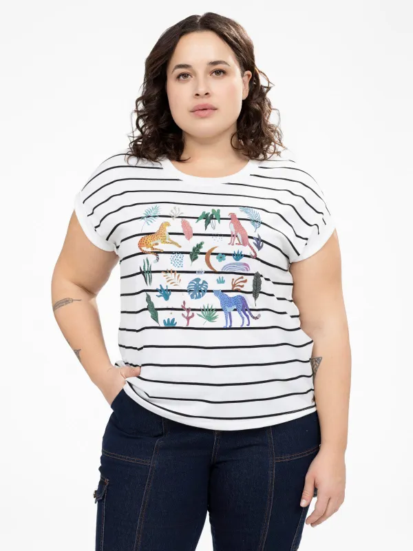 Loose short-sleeve t-shirt sold by Claire France