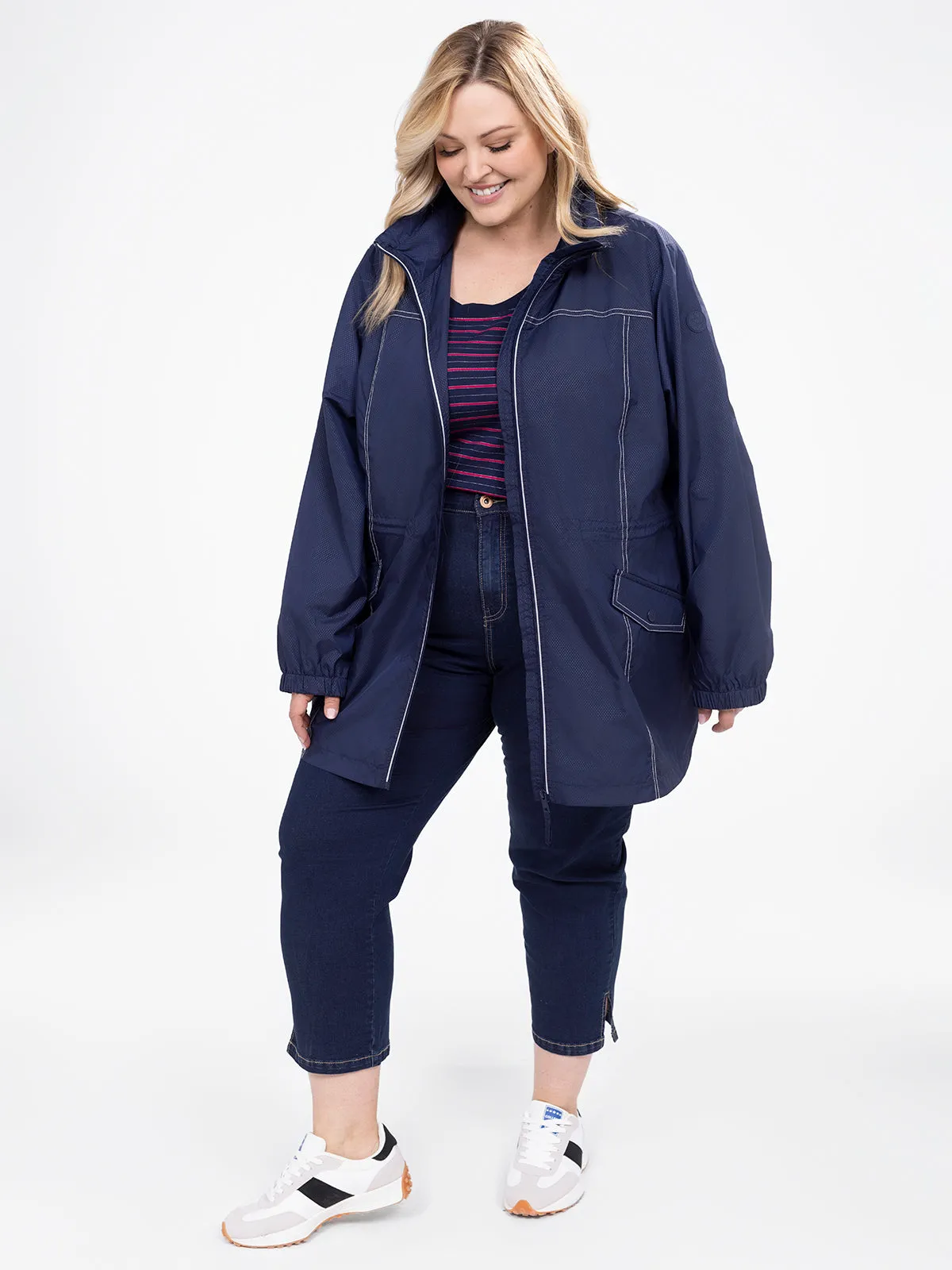 Long semi-fitted coat sold by Claire France product image thumbnail 5