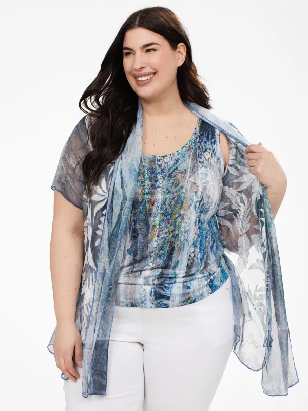 2-pieces flared top sold by Claire France